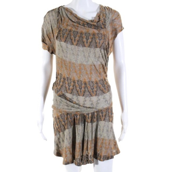 Isabel Marant Dress Size 1 Small Tan Beige Knit - Picture 1 of 8
